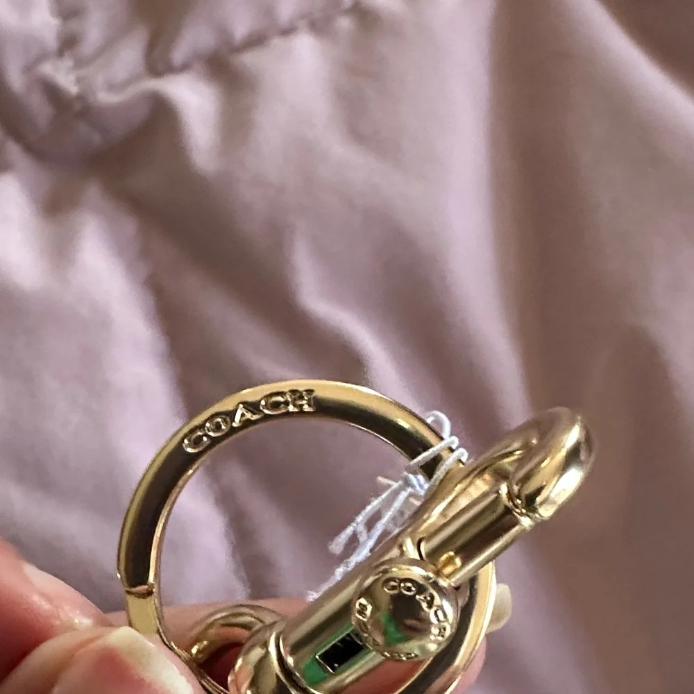 NWT Coach Mini Bag in White with Gold Stars - Picture 7 of 8